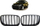 Grilë përpara BMW X6 E71 E72 X5 E70, Dual Line, 2007–2013, e zezë matte