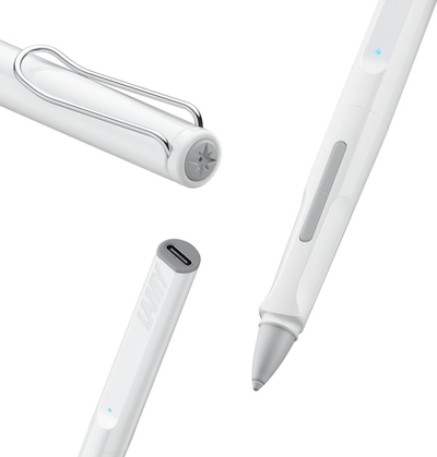 Stilolaps stylus LAMY Safari Note+ për iPad, me palm rejection, i bardhë
