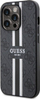 Kapak telefoni Guess 4G Printed Stripes MagSafe për iPhone 14 Pro, TPU PC, i zi