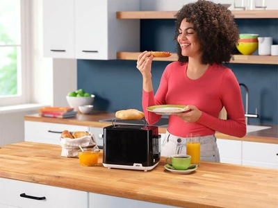 Toster Braun Breakfast1 HT1010BK, 2 vende, 8 nivele pjekjeje, i zi