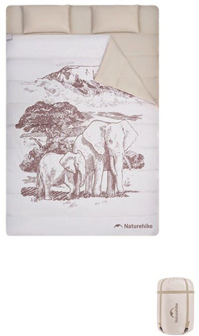 Thes fjetjeje dyshe Naturehike M250 NH21MSD06, veror, pambuk, gri e çelët