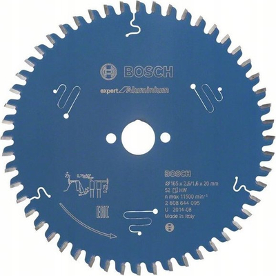 Teh rrethor Bosch Expert për prerje alumini 165mm, 52 dhëmbë, vrimë 20mm