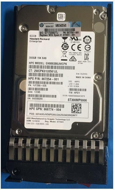 Disk i brendshëm HPE DRV HDD, 300GB, 15K, SAS 12G