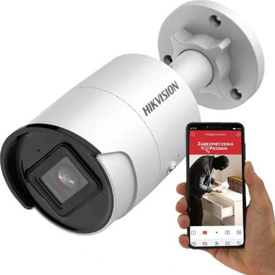 Kamerë IP Hikvision DS-2CD2083G2-I, 8MP 4K, lente 2.8mm, e bardhë
