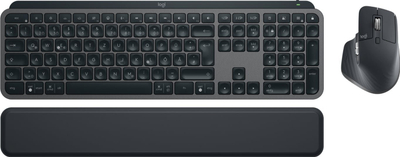 Set tastierë dhe maus Logitech MX Keys S Combo, pa tela, me ndriçim, grafit