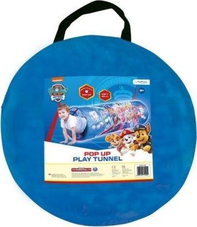 Tunel lodrash Paw Patrol Pop Up, 150 cm, me çantë për ta marrë me vete, shumëngjyrësh