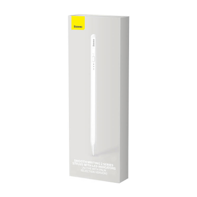 Laps dixhital Baseus Stylus Active, për iPad, tregues baterie, i bardhë