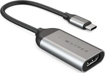 Adapter USB C në HDMI HyperDrive HD H8K GL, 8K 60Hz, gri