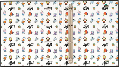 Dosje me unaza BT21 Street Mood, A4, 4 unaza me elastik, shumëngjyrëshe