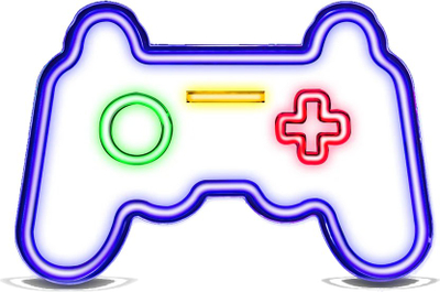 Dritë dekorative LED "Ready To Play", efekt neon, 40x27.5 cm, shumëngjyrëshe