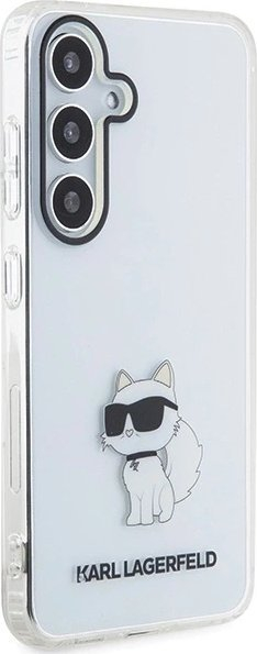 Mbulesë telefoni Karl Lagerfeld KLHCS24MHNCHTCT, Samsung Galaxy S24 Plus, hardcase transparent, dizajn Choupette