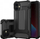 Futrollë Hurtel Hybrid Armor për iPhone 12 6.7", hibrid TPU dhe polikarbonat, e zezë