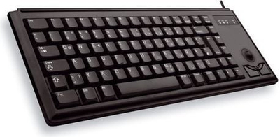 Tastierë Cherry Compact Trackball, PS2, me kabllo, QWERTY, e zezë