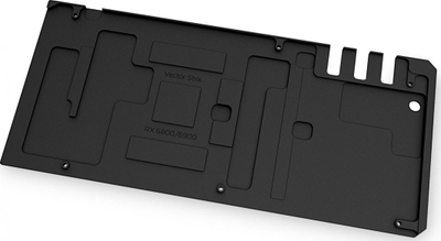 Backplate për kartë grafike EK Water Blocks EK-Quantum Vector Strix RX 6800 6900, alumin i zi