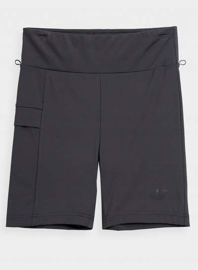 Fustan trekking për goca 4F 4FSS23TFSKF005, 2 në 1 me shorce, teknologji 4F Dry, gri