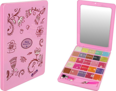 Set grimi Lean Sport Beauty Palette, me pasqyrë, hije sysh dhe lip gloss, me ngjyra nga më të ndryshmet
