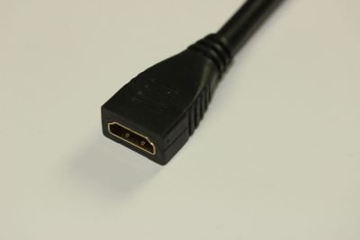 Kabllo HDMI Vivolink Pro F/F, 15cm, për wallplate, i zi