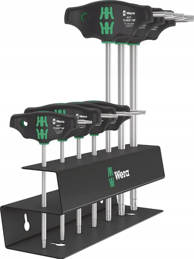 Set çelësa Torx Wera 023456, T-handle, 7 pjesë