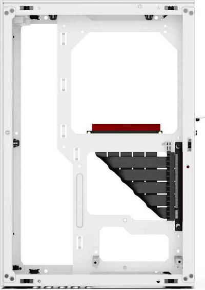 Kllëf kompjutri Ssupd Meshlicious, mini ITX, PCIe 4.0 riser, i bardhë