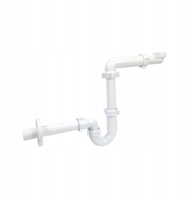 Курт за лавабо Space Saving, 32mm, пластика, бел