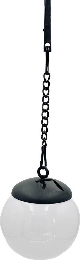 Lampë diellore varëse Saska Garden SP-6639M, sferë plastike 10x30cm, IP44, e bardhë