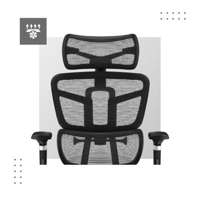 Karrige zyre Mark Adler Expert 9.5, ergonomike, e zezë