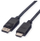 Kabllo video Roline 11.45.5781, 2m, DisplayPort në HDMI, e zezë