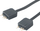 Kabllo ndarëse RGB Akasa AK CBLD08 12BK, 3 pin, 12 cm, e zezë