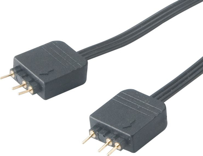 Kabllo ndarëse RGB Akasa AK CBLD08 12BK, 3 pin, 12 cm, e zezë