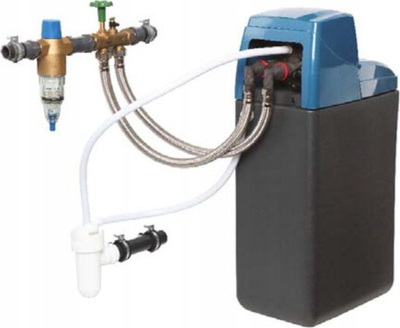Zbutës uji BWT Aquadial Softlife 25 AQSL25V2, sistem shkëmbimi jonesh, për familje me disa banjo, gri