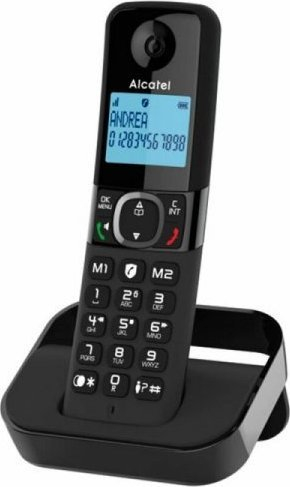 Telefon fiks Alcatel F860, me kabllo, tavoline, i zi