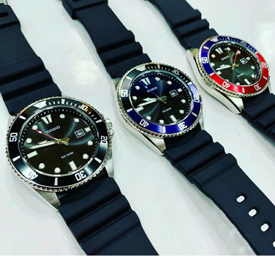 Orë për meshkuj Casio Duro MDV-107-1A2VEF (006), e zezë