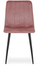 Karrige LEOBERT Lava, velvet, 61x41x52 cm, rozë, këmbë të zeza