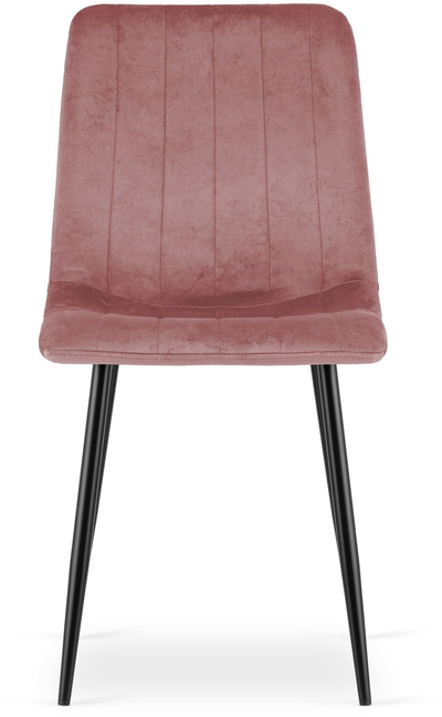 Karrige LEOBERT Lava, velvet, 61x41x52 cm, rozë, këmbë të zeza