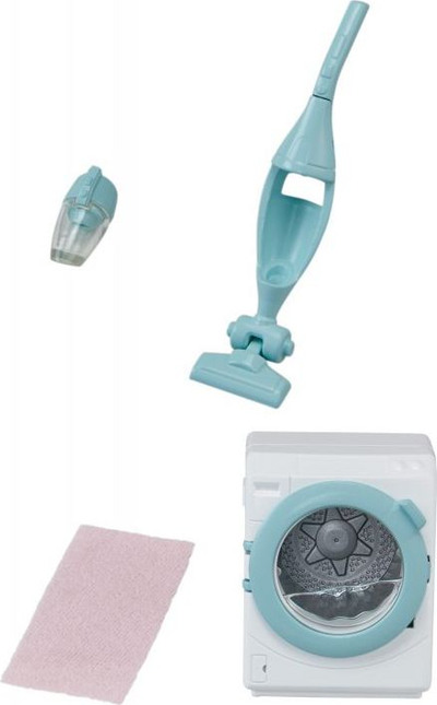 Set lodrash Epoch Sylvanian Families Washing Machine and Vacuum Cleaner 5445, lavatriçe dhe fshesë me korrent, plastikë shumëngjyrëshe