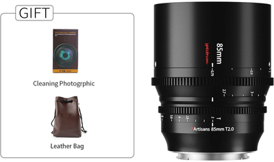 Objektiv kinematografik 7Artisans Spectrum 85mm T2.0, Canon RF, i zi