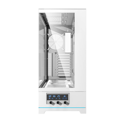 Kuti kompjuteri DarkFlash DY451L, ATX MIDI Tower, xham i temperuar, e bardhë