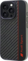 Kapak telefoni Audi Carbon Fiber Sports, për iPhone 16 Pro 6.3", hardcase, i zi i kuq