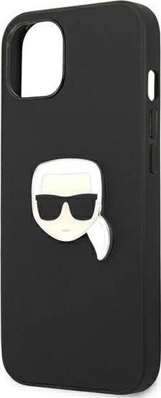 Futrollë telefoni Karl Lagerfeld KLHCP13SPKMK, për iPhone 13 mini 5.4", hardcase lëkurë, e zezë