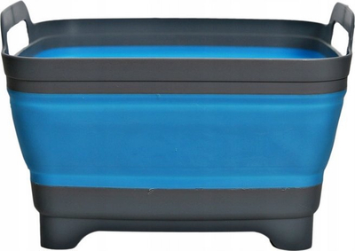 Legen palosës Eni Foldable Bowl, silikon, 10L, gri blu