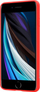 Futrollë Crong Color Cover për iPhone SE 2020 8 7, silikon, e kuqe