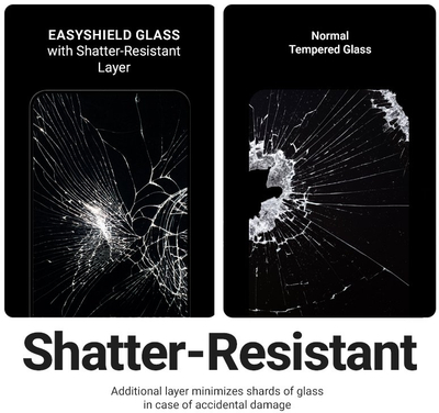 Xham mbrojtës CRONG EasyShield, 2 copë, për iPhone 17 17 Pro 16 Pro, 9H, me kornizë të zezë