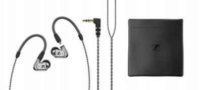Kufje në vesh Sennheiser IE 200, dinamikë 7 mm, kabëll 3.5 mm, argjendi