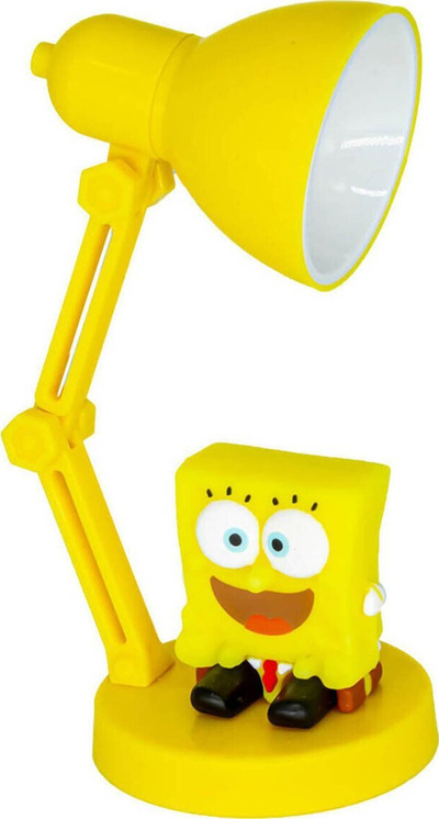 Llampa tavoline SpongeBob SquarePants Mini, LED, me figurë që hiqet, e verdhë