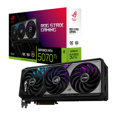 Kartë grafike Asus ROG Strix RTX 5070 Ti, 16GB, GDDR6X, e zezë