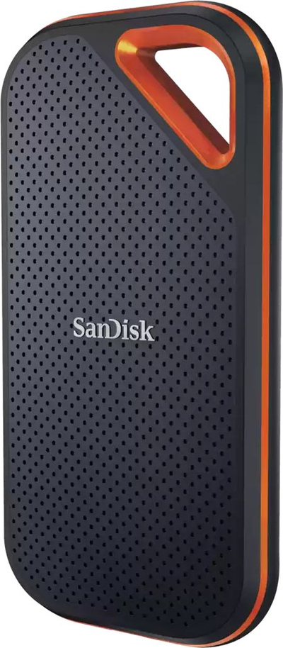 SSD portabël SanDisk Extreme PRO, 4TB, USB Type C 3.2 Gen 2, i zi portokalli