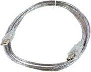 Kabllo USB MicroConnect USBAAF2T, USB A me USB A, 1.8m, transparente