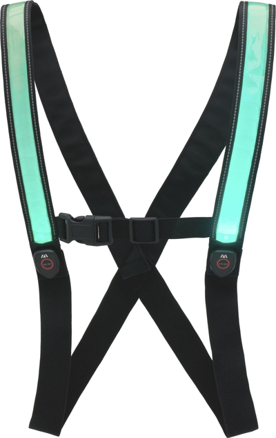 Jeletë reflektuese Cellularline Newrban me LED, e rregullueshme, e zezë