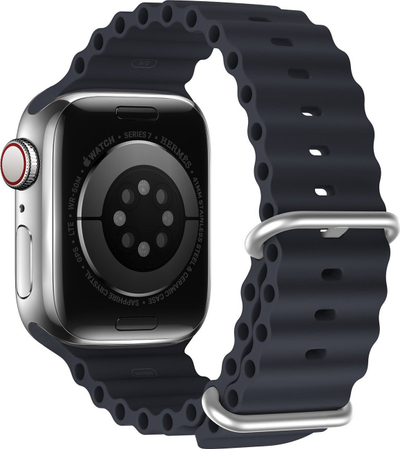 Ремен за рака Dux Ducis OceanWave за Apple Watch, 41 40 38mm, силикон, сив