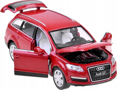Maket metalik MSZ Audi Q7, 1:32, pull-back, i kuq